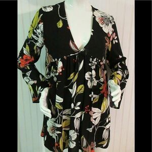 Anthropologie tunic by Free People floral sz XS